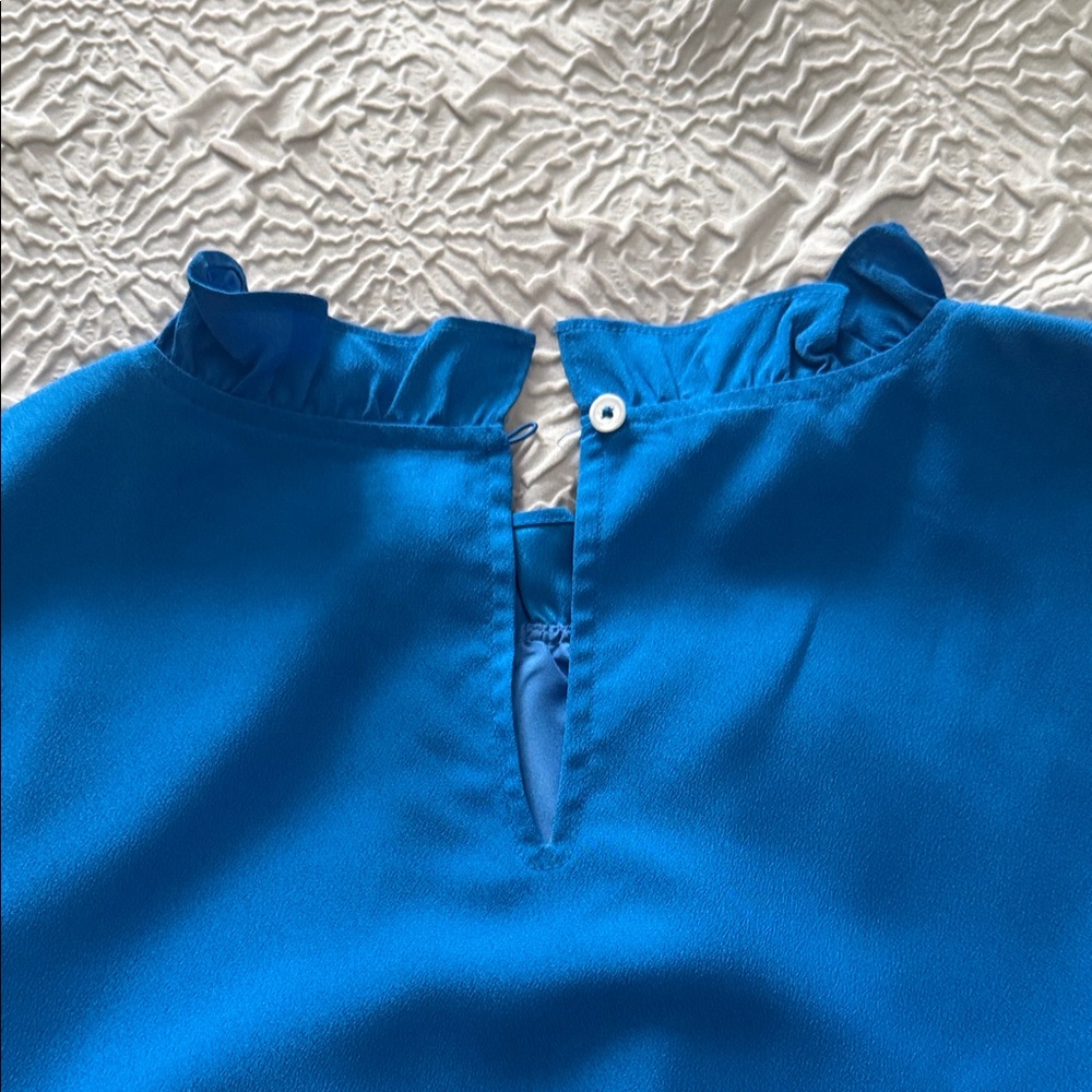 J. Crew Ruffled Neck Shell - Picture 3 of 5
